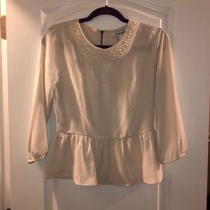 F21 Pearl retail peplum blouse
